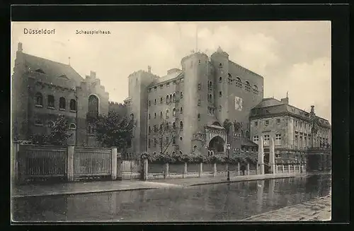 AK Düsseldorf, am Schauspielhaus