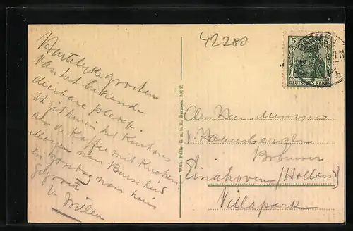 AK Barmen, Blick zum Töllethurm