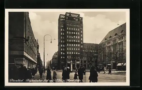 AK Düsseldorf, Breidenbacher Hof und Wilhelm-Marx-haus