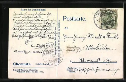 AK Chemnitz, an der Naturheilanstalt