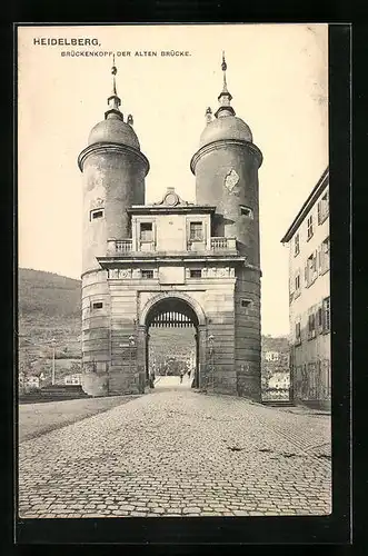 AK Heidelberg, Brückenkopf der Alten Brücke