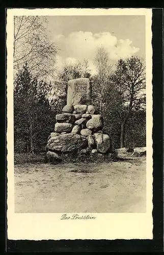 AK Winkel, der Lönskrug, der Lönsstein