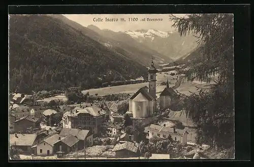 AK Colle Isarco, Panorama mit Kirche