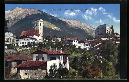 AK Schönna, Dorf mit Schloss