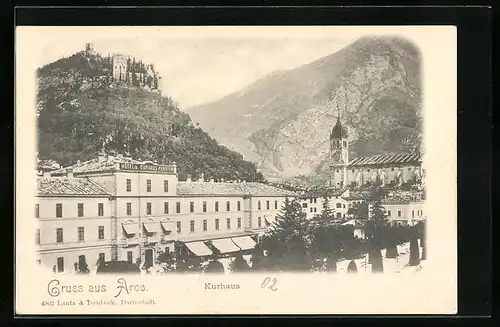 AK Arco, Hotel Kurhaus, Schloss und Kirche