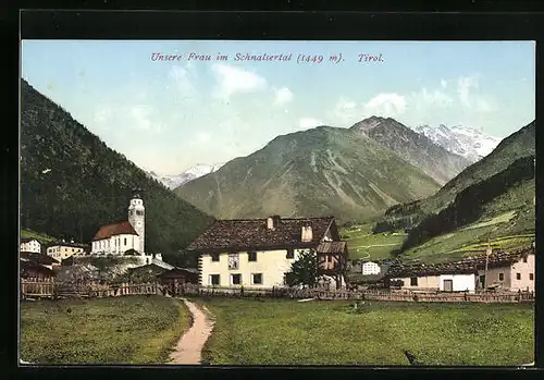 AK Unsere Frau im Schnalsertal, Gesamtansicht mit Kirche