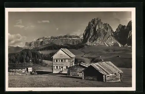 AK Malga Schgagul, Panorama sulle Alpi di Siusi