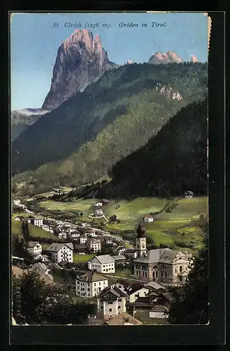 AK St. Ulrich in Gröden, Totalansicht