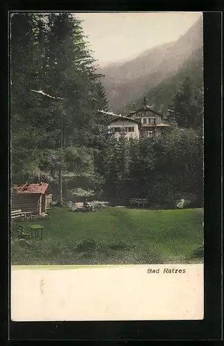 AK Seis am Schlern, Blick zum Hotel Bad Ratzes