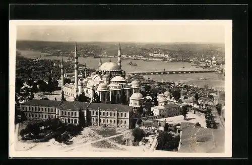 AK Constantinople, Vue Panoramique et la Mosquee Suleymanie
