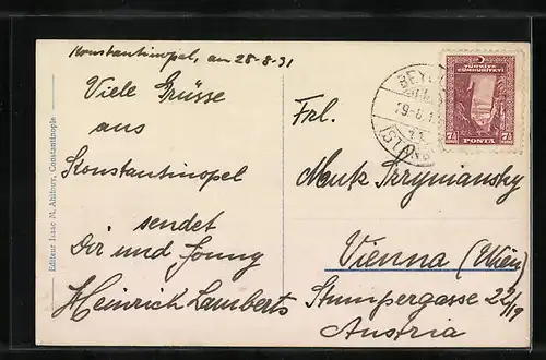 AK Constantinople, Mosquee du Sultan AHmed, Mosquee Ste. Sophie, vue prise de la mer