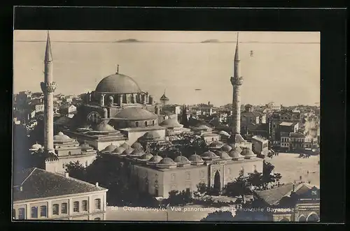 AK Constantinople, Vue panoramique de la Mosquee Bayazee