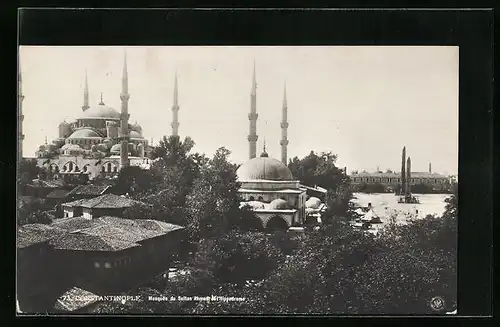 AK Constantinople, Mosquee du Sultan Ahmed de l`Hippodrome
