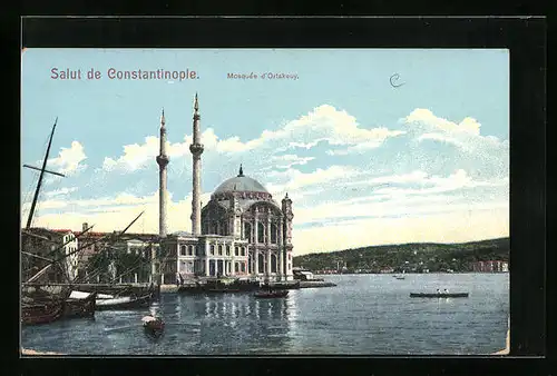 AK Constantinople, Mosquee d`Ortakeuy