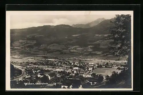 AK Trieben, Generalansicht der Stadt im Tal