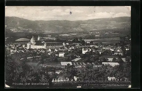 AK Pöllau, Generalansicht der Stadt