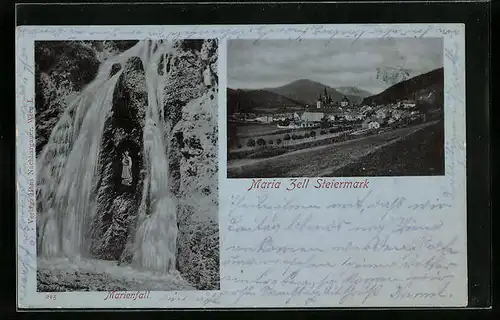 AK Mariazell, Marienfall, Gesamtansicht