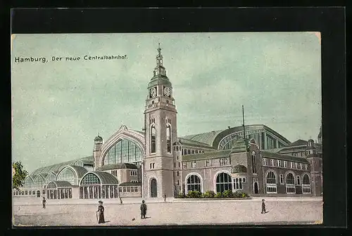 AK Hamburg-St.Georg, neuer Centralbahnhof