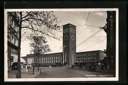 AK Düsseldorf, Blick zum Hauptbahnhof