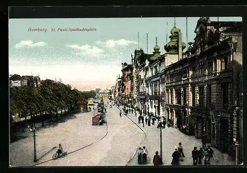 AK Hamburg-St. Pauli, Spielbudenplatz