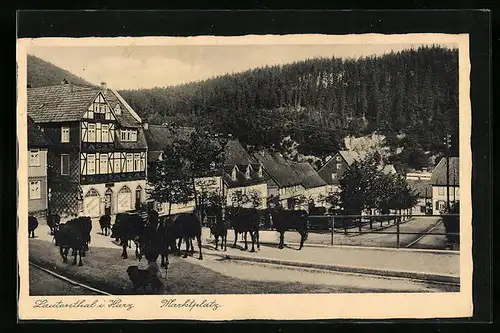 AK Lautenthal i. Harz, Marktplatz