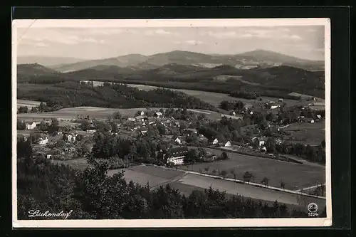 AK Lückendorf, Totale aus der Vogelschau