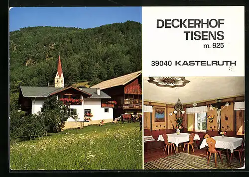 AK Kastelruth, Hotel-Pension Deckerhof Tisens