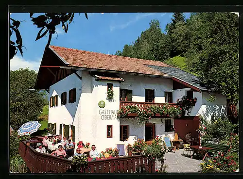 AK Schenna /Meran, Gasthaus Obermair in Untertall