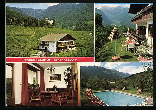 AK Schenna /Meran, Hotel-Pension Feldhof