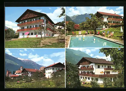 AK Schenna /Meran, Hotel-Pension Walchhof und Katnau