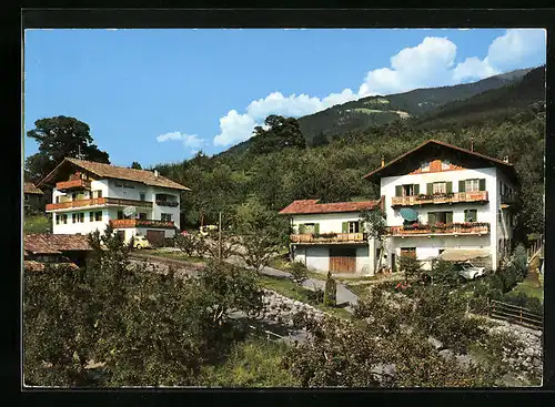 AK Schenna /Meran, Hotel-Pension Haus Fernblick und Haus Höfler