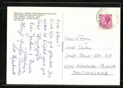 AK Kastelruth, Hotel-Garni Doris