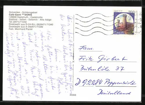 AK Kastelruth, Café-Garni Doris