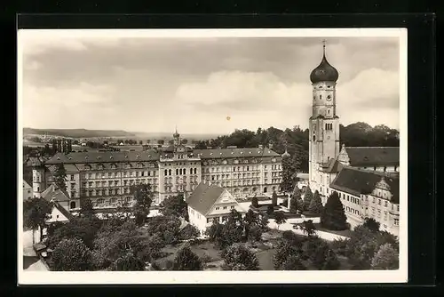 AK Ursberg, Mutterhaus mit Pfarrkirche