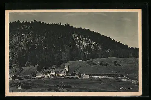 AK Wasach, Blick zur Heilstätte Wasach