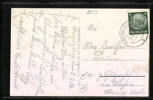 AK Obergünzburg / Allgäu, Gesamtansicht