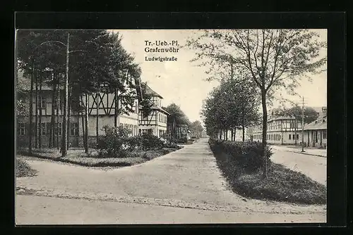 AK Grafenwöhr, Truppenübungsplatz, Ludwigstrasse