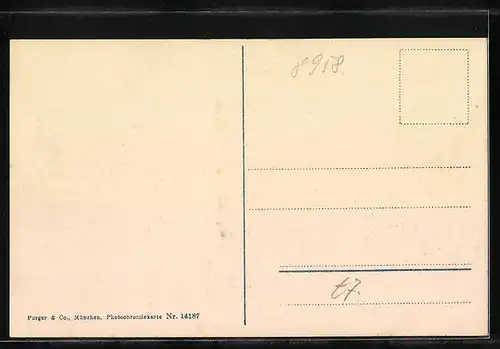 AK Füssen am Lech, Ortspartie mit Burg und Protest. Kirche