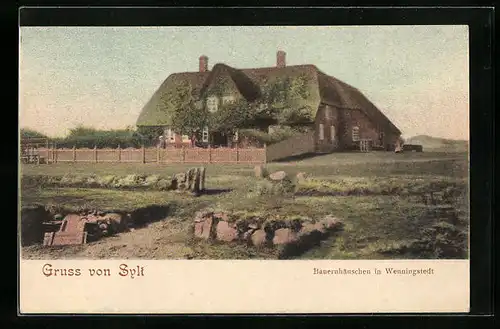 AK Wenningstedt / Sylt, Bauernhaus