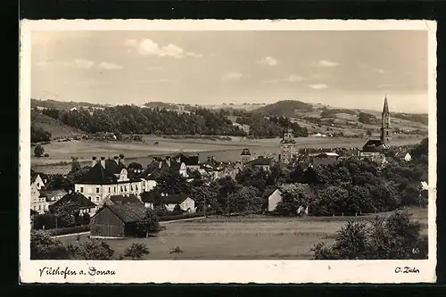 AK Vilshofen a. Donau, Ortsansicht aus der Vogelschau