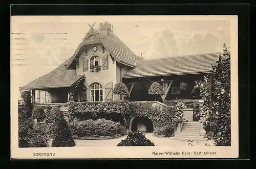 AK Dortmund, Kaiser-Wilhelm-Hain, Gärtnerhaus