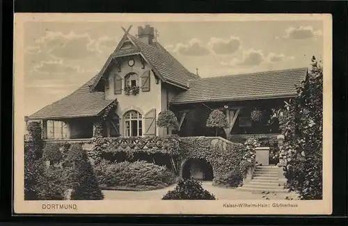 AK Dortmund, Kaiser-Wilhelm-Hain, Gärtnerhaus