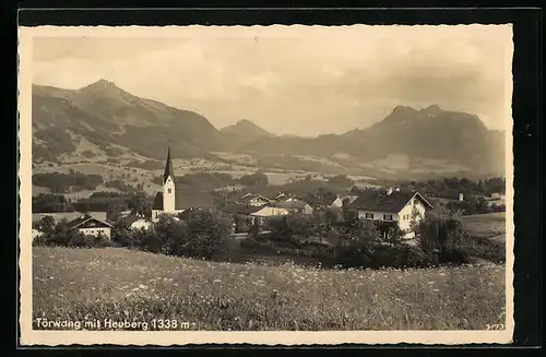 AK Törwang, Ortsansicht mit Heuberg