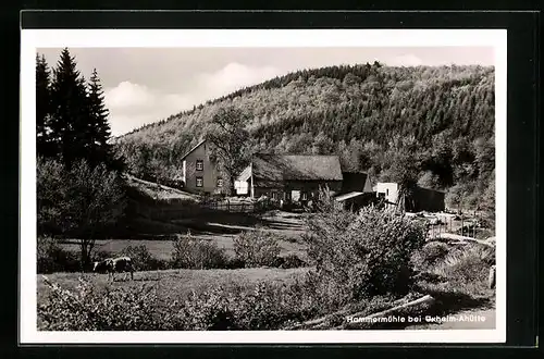 AK Üxheim-Ahütte, Hammermühle aus der Vogelschau