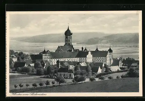 AK Wettenhausen, Kloster der Dominikanerinnen, Blick von Südwesten