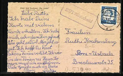 AK Udenbreth / Eifel, Ortsansicht und Strassenpartie