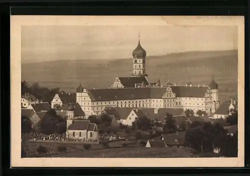 AK Wettenhausen, Ortsansicht aus der Vogelschau