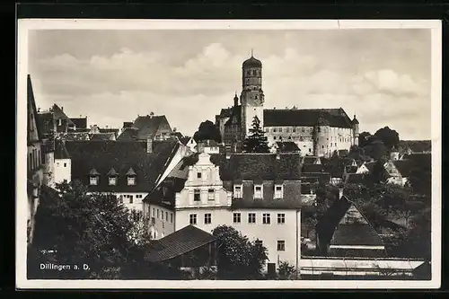 AK Dillingen a. D., Ortsansicht aus der Vogelschau