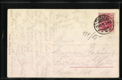 AK Triberg, Café Pfaff