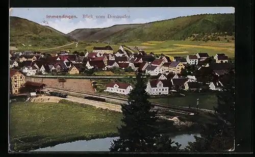 AK Immendingen, Blick vom Donauufer